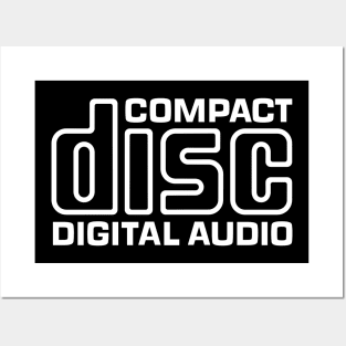 Compact Disc Digital Audio Logo CD Collector Audiophile Gift Cool Retro Vintage 80s 90s Aesthetic Meme Posters and Art